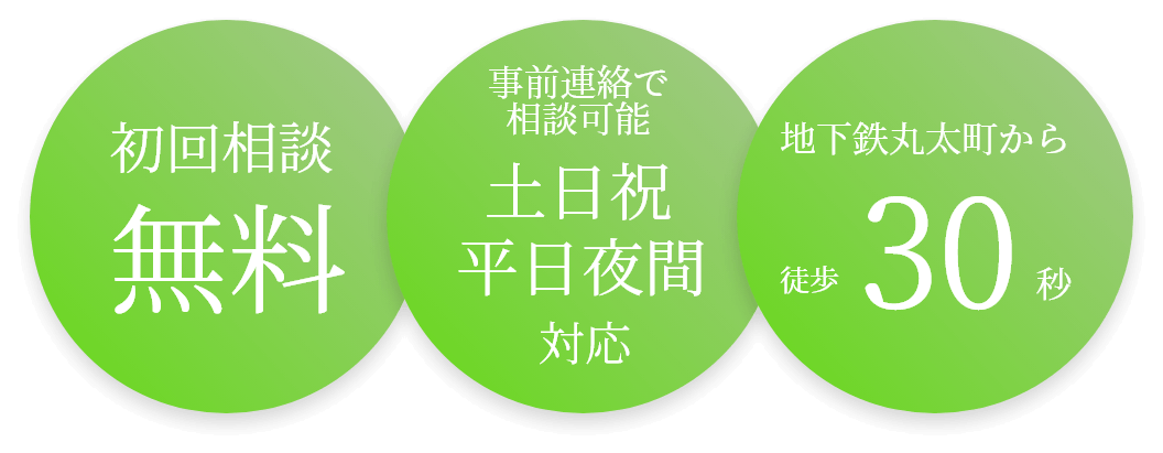 初回相談無料 事前連絡で相談可能土日祝平日夜間対応 地下鉄丸太町から徒歩30秒